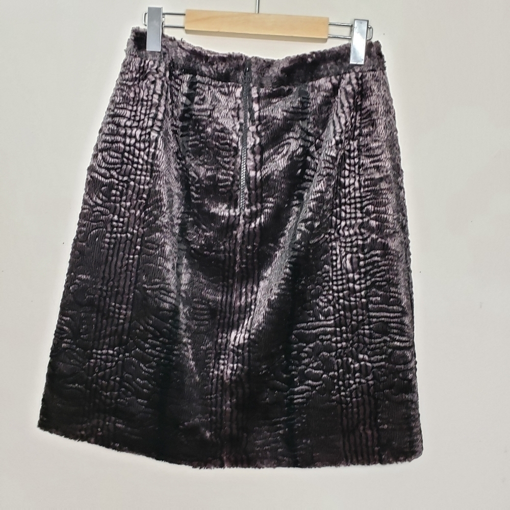 Pink Tartan Velvety Print Midi Skirt Size Small - Picture 4 of 8